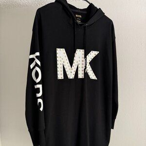 Michael Kors Studded Logo Sweatshirt Dress